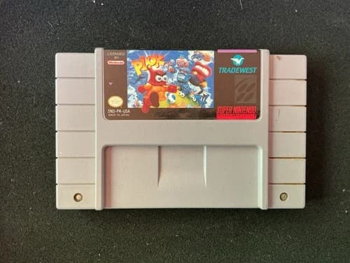 Plok SNES Super Nintendo Game Cartridge Only Authentic -Tested