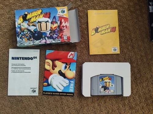 Bomberman 64 Nintendo N64 CIB Complete Manual Box Authentic Used