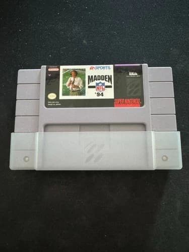Madden NFL 94 Authentic Super Nintendo SNES Game Cartridge Only