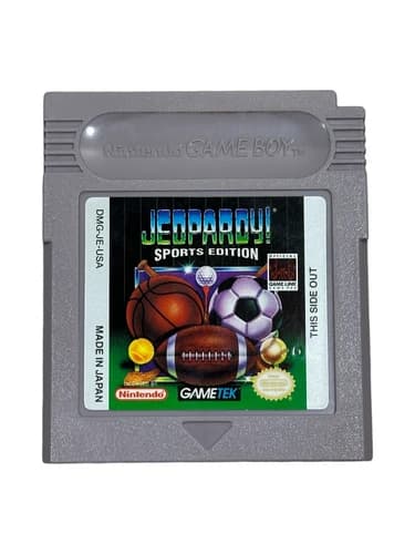 Jeopardy Sports Edition (Nintendo Game Boy, 1994) Cartridge Only - Tested