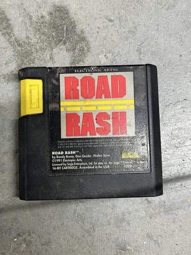 Road Rash SEGA Genesis, 16 Bit Cartridge, 1991 Electronic Arts