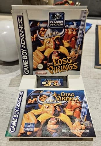 The Lost Vikings GBA Game Boy Advance CIB FREE Shipping