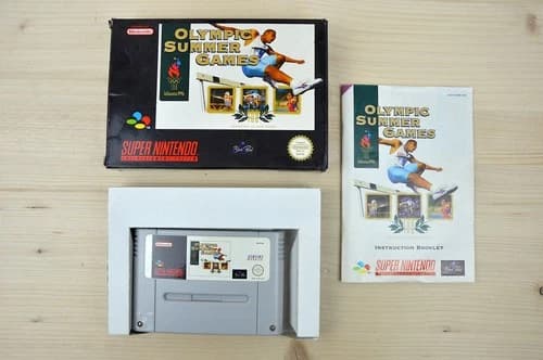 SNES - Olympic Summer Games - Atlanta 1996 - (CIB, with manual)