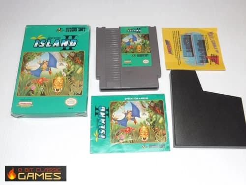 Adventure Island II - COMPLETE BOX - NINTENDO NES - 26a