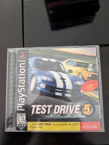 Test Drive 5 (Sony PlayStation 1, 1998) PS1 Complete Tested Black Label