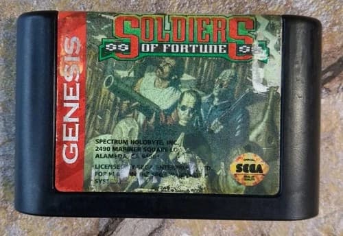 Soldiers of Fortune Game Only - Sega Genesis *SEE DESC*