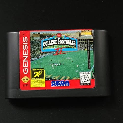 College Football's National Championship II (Sega Genesis, 1995) Cartridge Only