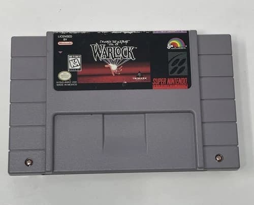 Warlock Snes (Super Nintendo) Authentic Tested Working