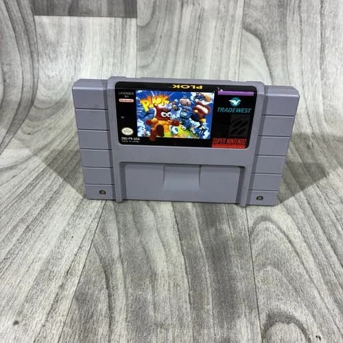 Super Nintendo Plok Game Cartridge SNES