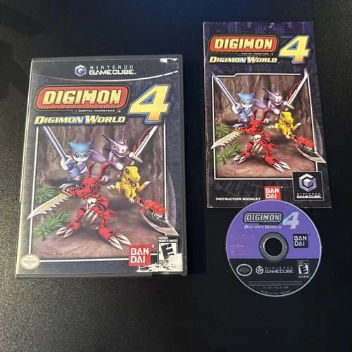 Digimon World 4 (Nintendo GameCube, 2005) Complete CIB w/ Manual - Tested