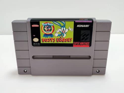 Tiny Toon Adventures Buster Busts Loose Super Nintendo SNES Tested