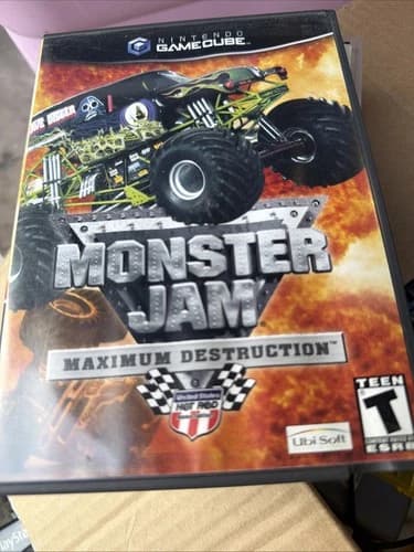 Monster Jam Maximum Destruction-For The Nintendo Game Cube 2002 Complete CIB