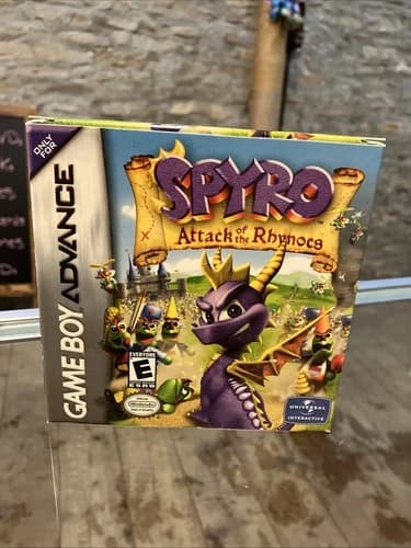SPYRO ATTACK OF THE RHYNOS COMPLET NINTENDO GAMEBOY ADVANCE GBA NTSC USA CIB