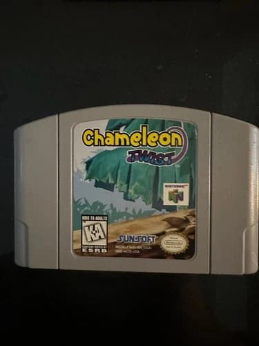 Chameleon Twist (Nintendo 64 N64, 1997) Cartridge Only Authentic *TESTED*