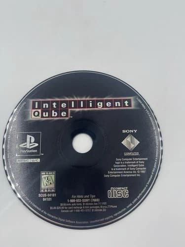 Intelligent Qube (Sony PlayStation 1, 1997) PS1 Disk Only