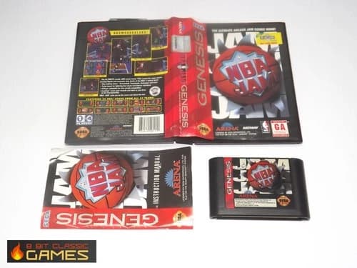 NBA Jam COMPLETE BOX - Sega Genesis - 331a