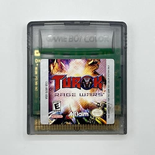Nintendo Game Boy Color Turok Rage Wars Authentic Tested & Working Acclaim 1999