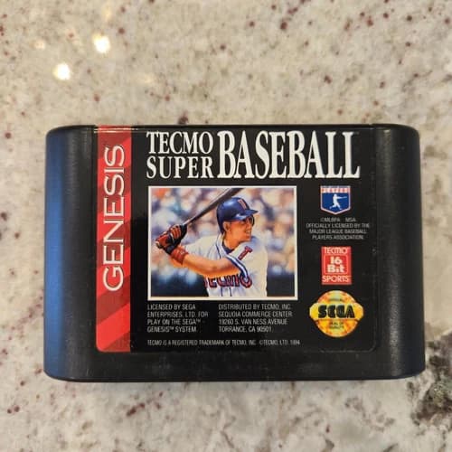 Tecmo Super Baseball Sega Genesis Cart Only!