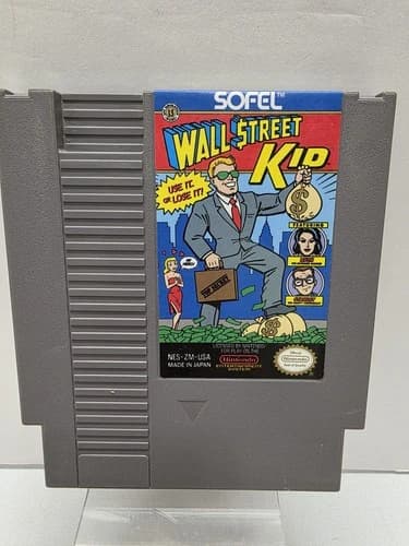 1990 NES Wall Street Kid Video Game Nintendo Entertainment System