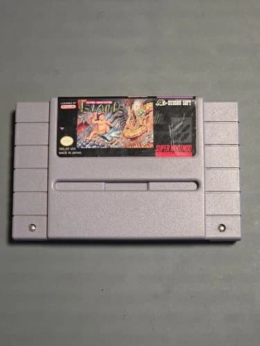 Retro Super Nintendo SNES Super Adventure Island Authentic Game - Tested & Works