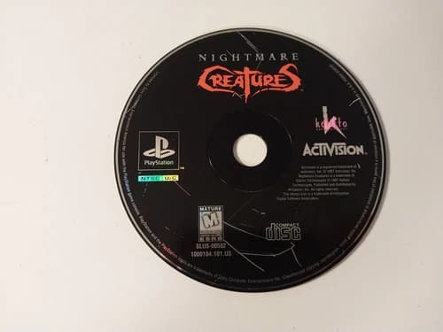 Nightmare Creatures (1997) Disc Only PS1 PlayStation 1 Game TESTED & WORKING!!