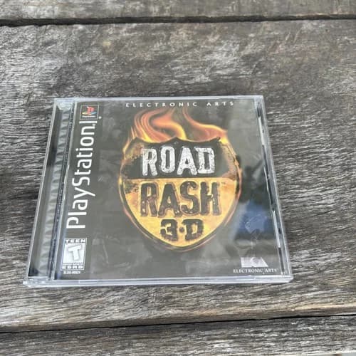 Road Rash 3D Black Label for PS1 Complete with Manual CIB PlayStation
