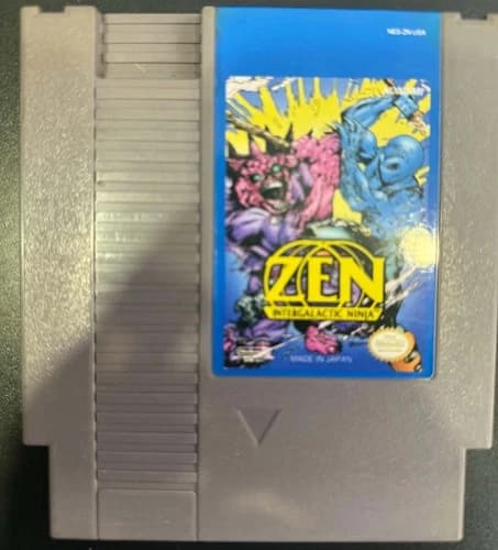 Zen Intergalactic Ninja NES Nintendo Cartridge Authentic Tested