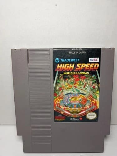 High Speed World's #1 Pinball (Nintendo Entertainment System, 1991) NES TESTED