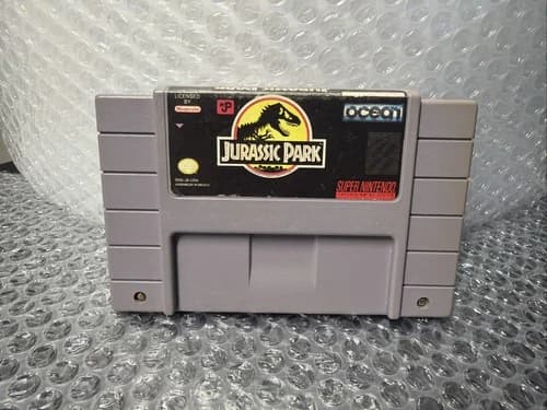 Jurassic Park Super Nintendo Entertainment System SNES *CLEANED AND TESTED!