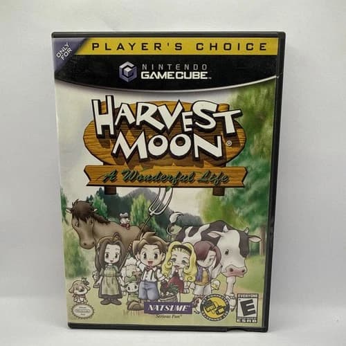 Harvest Moon A Wonderful Life Nintendo GameCube Complete CIB Player's Choice