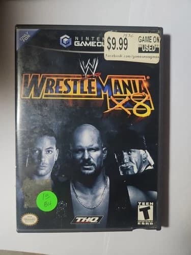 WWE WRESTLEMANIA X8✨Nintendo Gamecube✨ Black Label