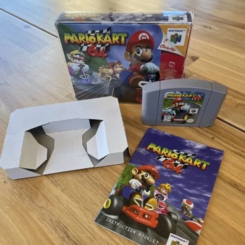 Mario Kart 64 N64 CIB Complete in Box Tested Authentic USA 1997