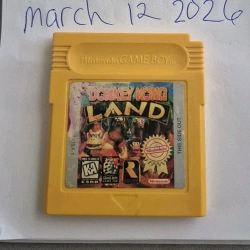 ​Donkey Kong Land Gameboy GB GBC 1995 Nintendo Authentic - Yellow Shell - TESTED