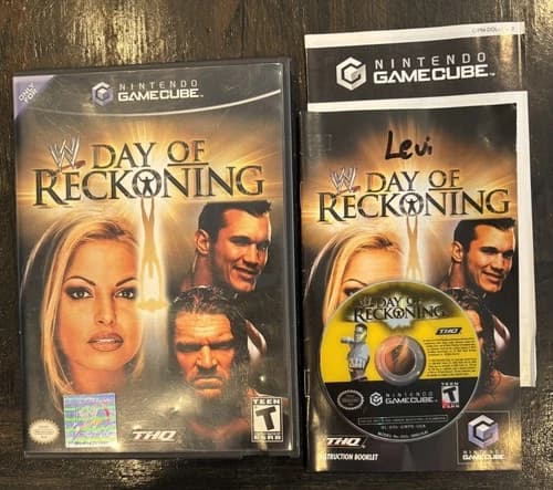 WWE: Day of Reckoning Nintendo GameCube Complete Disc Case Manual Tested