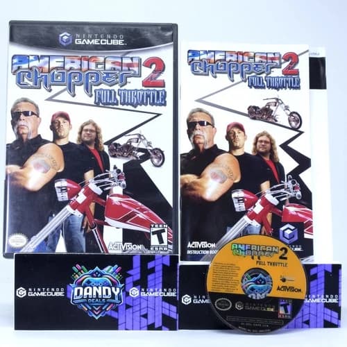 American Chopper 2 Full Throttle GC CIB W/ Manual - GameCube