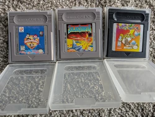 Nintendo Gameboy Games: Bust A Move 4, Solar Striker and Animaniacs