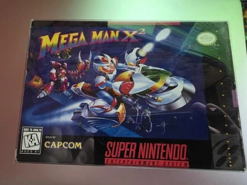 Mega Man X2 Super Nintendo SNES Complete CIB W Protector