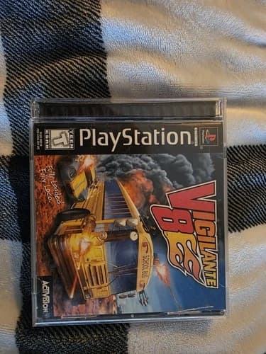 Vigilante 8 (Sony PlayStation, PS1, 1998) CIB Complete in Box w/ Manual