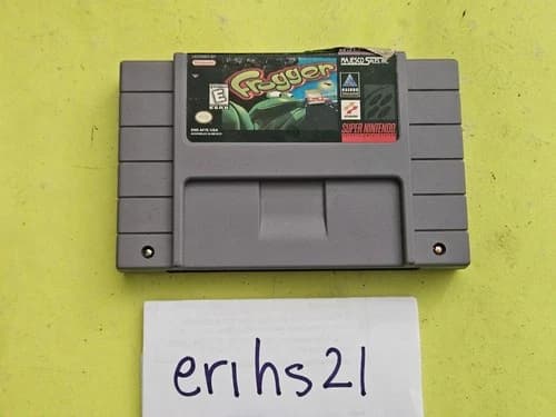 Frogger: Super Nintendo SNES Cleaned Tested And Working Arcade Video Game