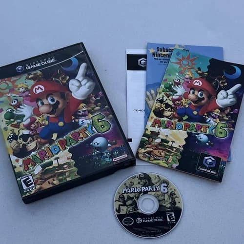 Nintendo Mario Party 6 Nintendo GameCube Complete Manual NTSC-U/C E 2004