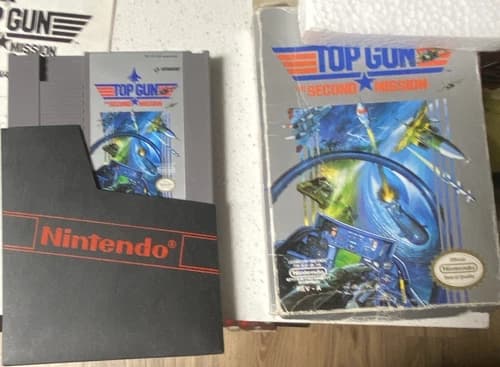 Konami Top Gun: The Second Mission for NES w/ Box Manual Multiplayer Action 1989