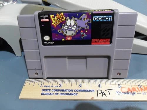 Eek! The Cat - SNES From Large Gaming Donation Unable to Test