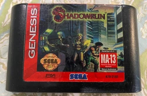 Shadowrun - Sega Genesis - CART ONLY