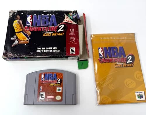 NBA Courtside 2 Kobe Bryant N64 Good CIB