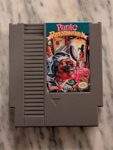 Panic Restaurant (Nintendo NES, 1992) - Authentic Loose Cartridge - Tested