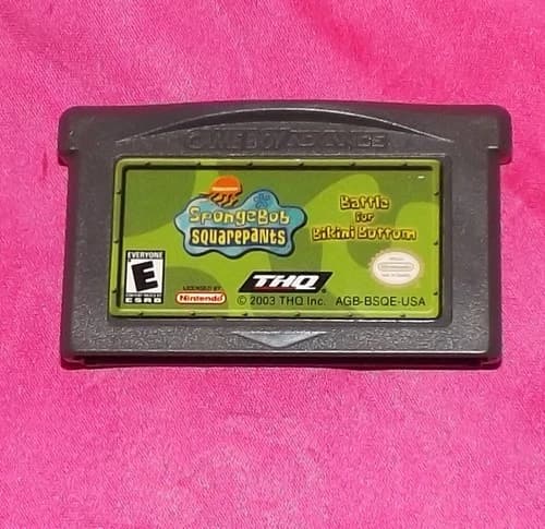 🎮 SpongeBob SquarePants Battle for Bikini Bottom Nintendo Gameboy Advance 2003