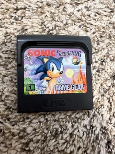 Sonic the Hedgehog Sega Game Gear - Loose Cartridge Tested