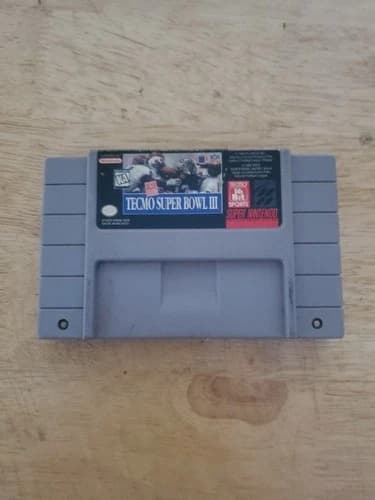SNES Game Tecmo Super Bowl 3