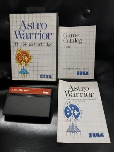 Astro Warrior - Sega Master System game, box, manual CIB Complete