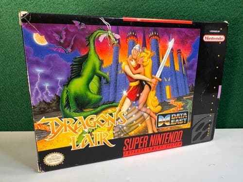 Dragon's Lair (Super Nintendo SNES, 1993) FULLY Complete CIB Great Shape!